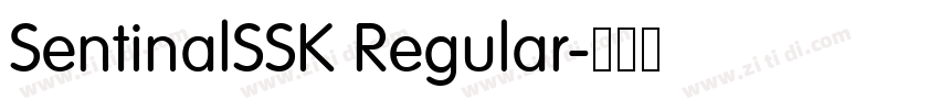SentinalSSK Regular字体转换 SentinalSSK Regular字体转换